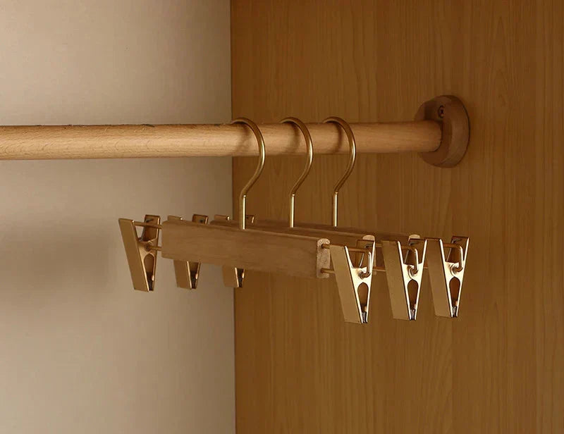 Set of 2 Wide Shoulder Hangers Made from Camphor Wood