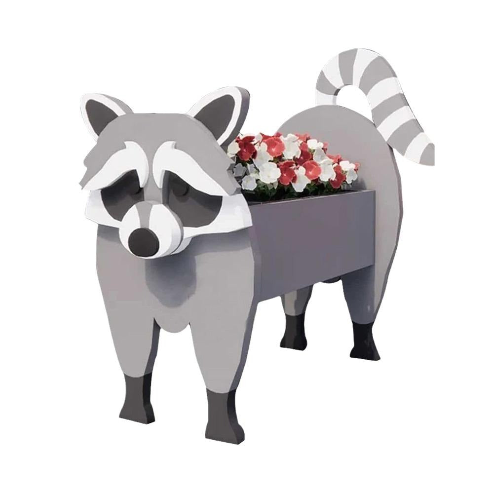 Weatherproof PVC Flower Pot Statue – Charming Animal Planter for Yard, Patio & Balcony Decor