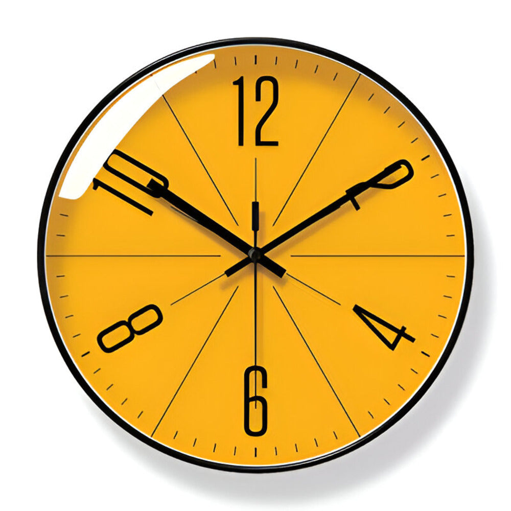 Chic Modern Wall Clock with Whisper Quiet Mechanism