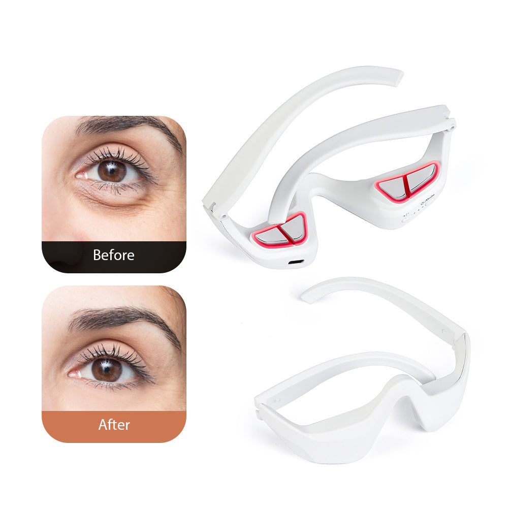 Eye Massager with Four Modes and Red Light for Wearable Relaxation