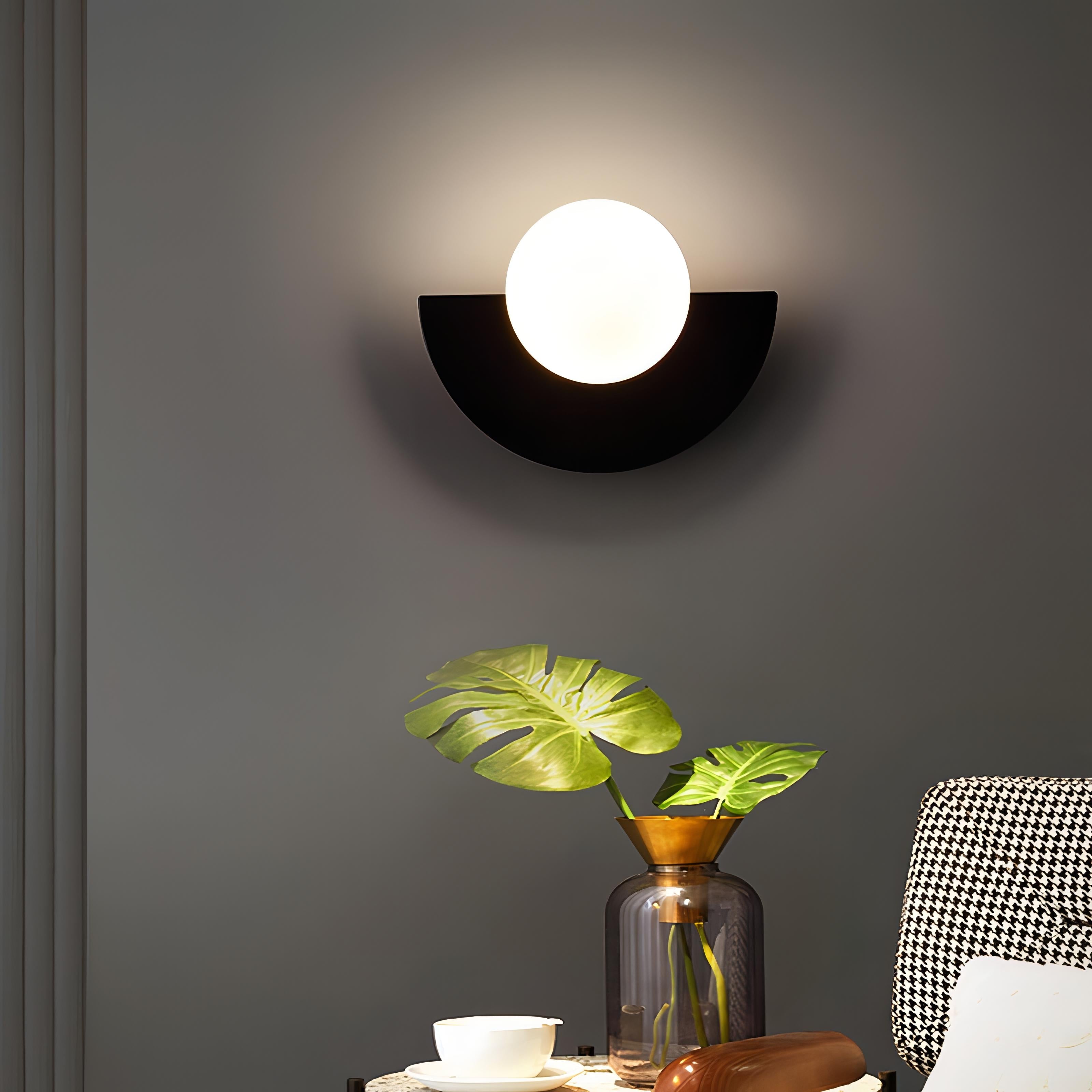 LED Globe Wall Light in Nordic Style Design