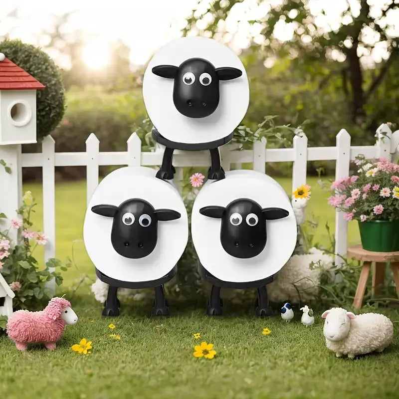 Freestanding Set of 2 Decorative Sheep Toilet Paper Holders