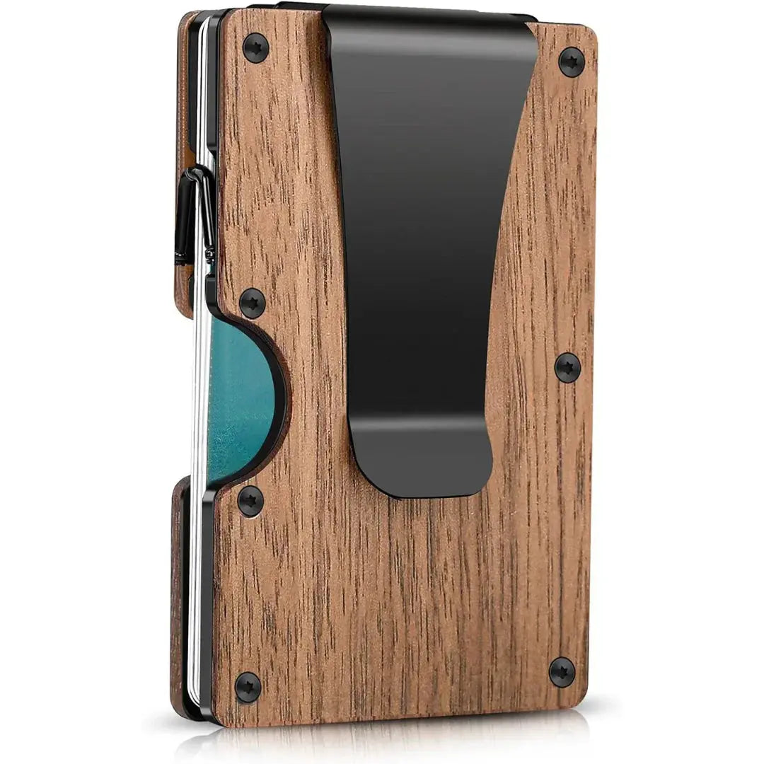 RFID Metal Card Holder – Holds 12 Cards, Includes Money Clip, 4 Styles