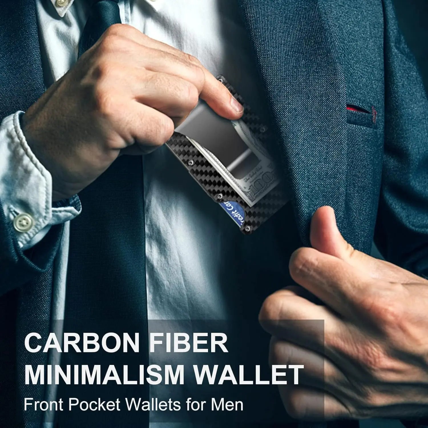 RFID Metal Card Holder – Holds 12 Cards, Includes Money Clip, 4 Styles