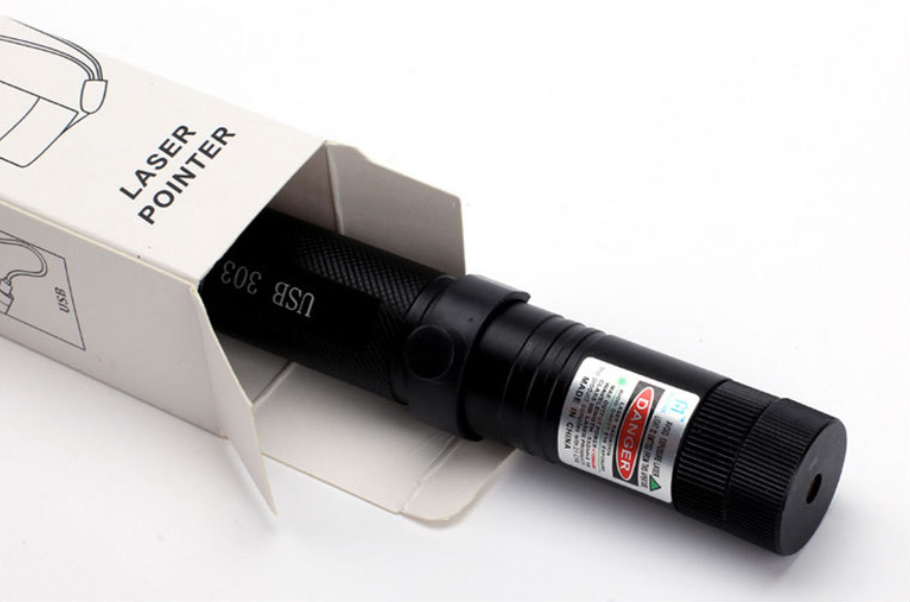 USB Rechargeable Laser Pointer with Focus Adjustment