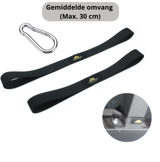 Heavy-Duty Battle Rope Anchor Straps – 750 kg Weight Limit, 2 Sizes