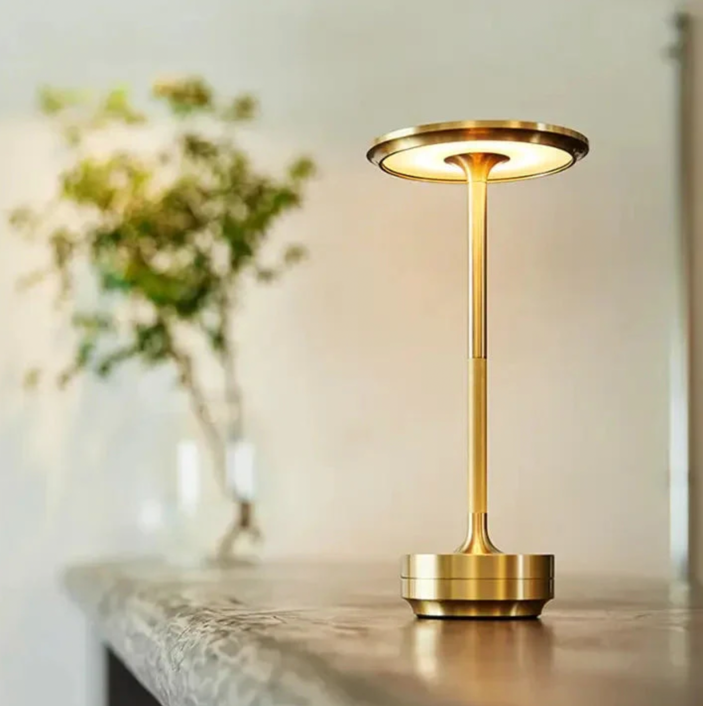 Touch-Controlled Wireless Lamp with USB Charging