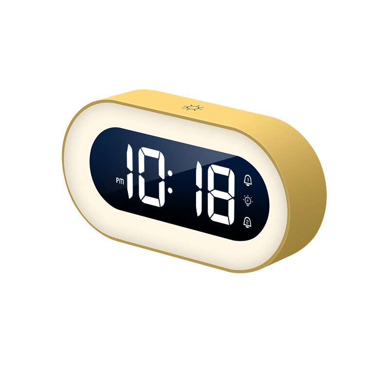 LED Digital Alarm Clock with Night Light and Soft Wake-Up Sounds