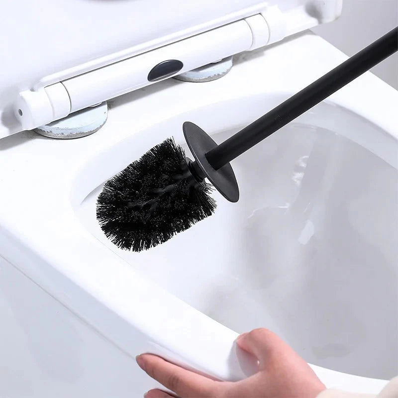Bathroom Tissue Holder with Brush and Storage Shelf – Fits 4 Rolls