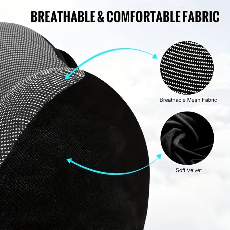 Hooded U-Shaped Pillow for Relaxation and Comfort