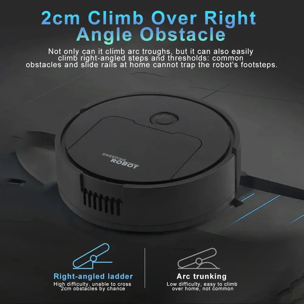 Automatic 3-in-1 Robot Cleaner – Sweeps, Vacuums, and Mops