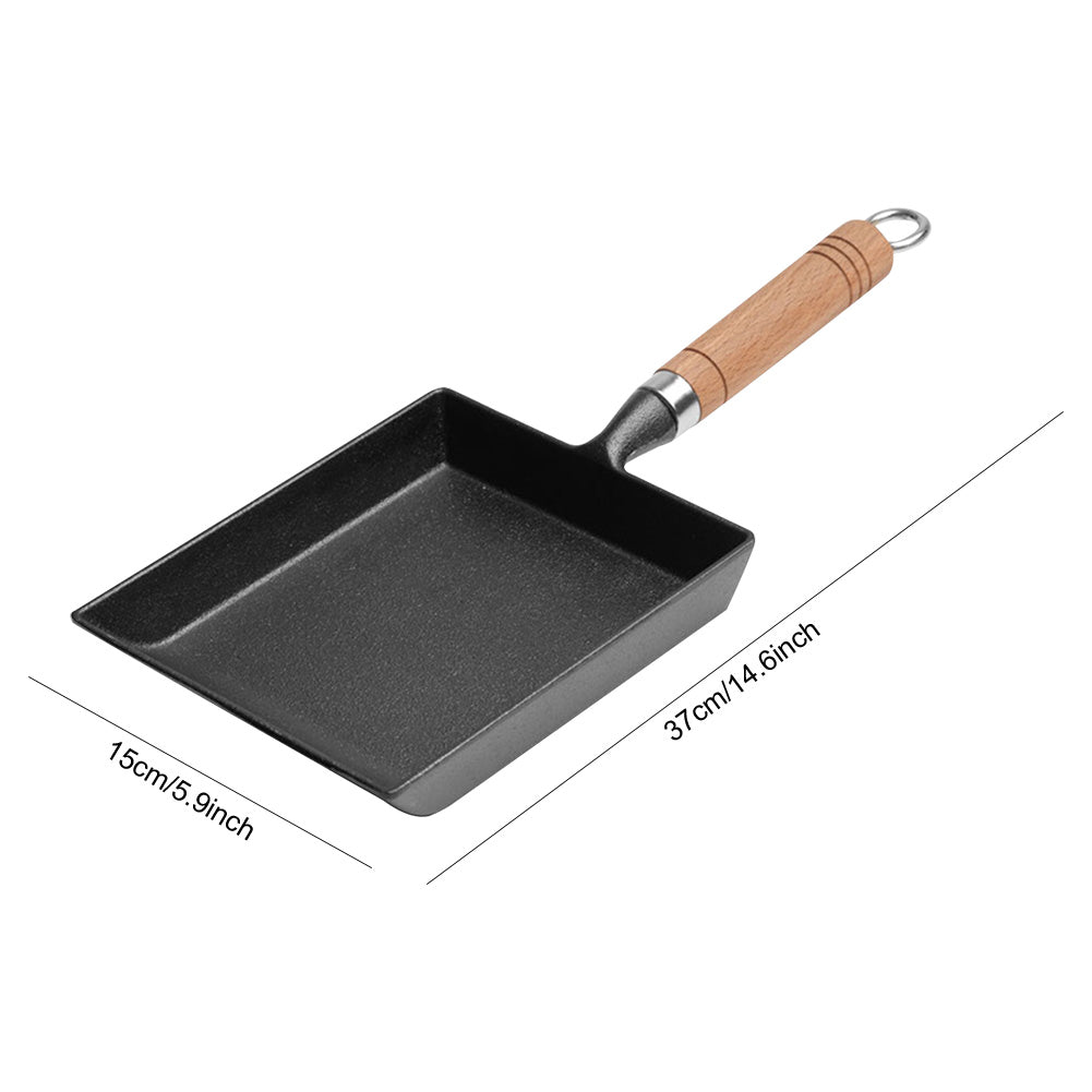 Japanese Omelette Skillet – Non-Stick Cast Iron Tamagoyaki Pan