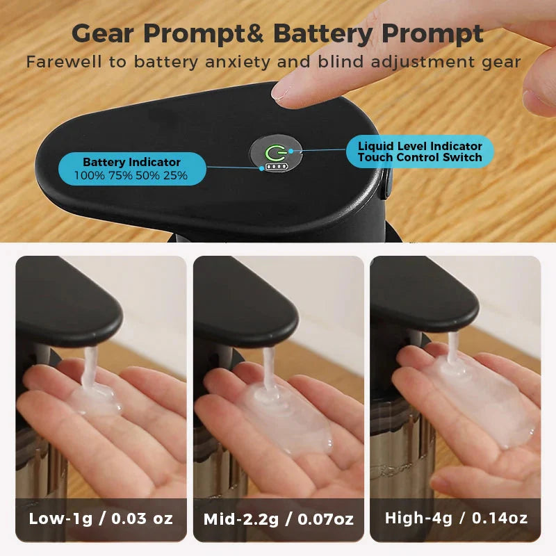 Touchless Soap Dispenser – Automatic, Rechargeable via USB