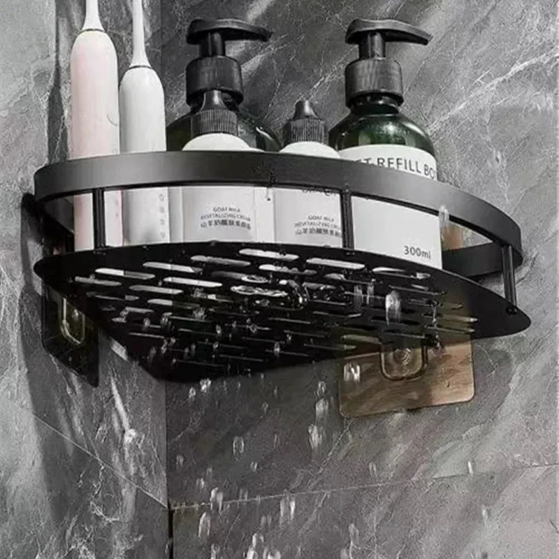 Aluminum Corner Shelf for Shower and Bathroom - No Drilling Required