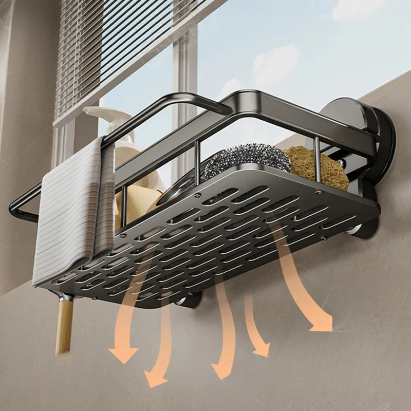 Suction Cup Kitchen Shelf – Easy Installation Without Drilling