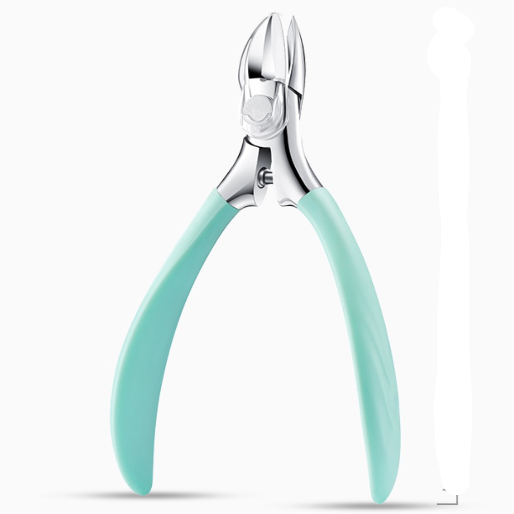 Curved Blade Stainless Steel Nail Clipper for Thick Toenails with Wide Jaw