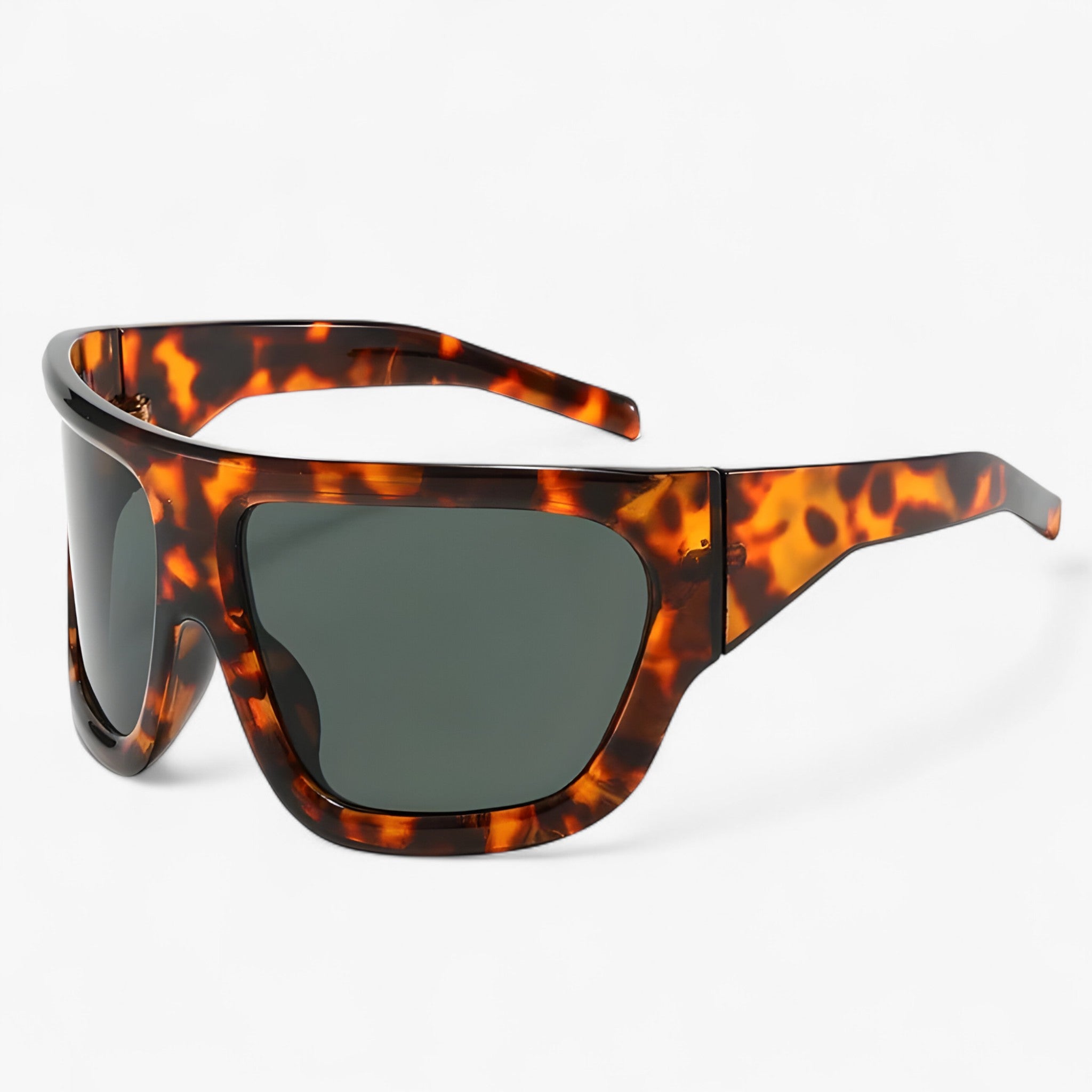 Large Sports Sunglasses with Wraparound Design