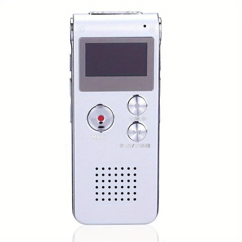 Voice-Activated Digital Recorder with Built-In Speaker and Headphone Port