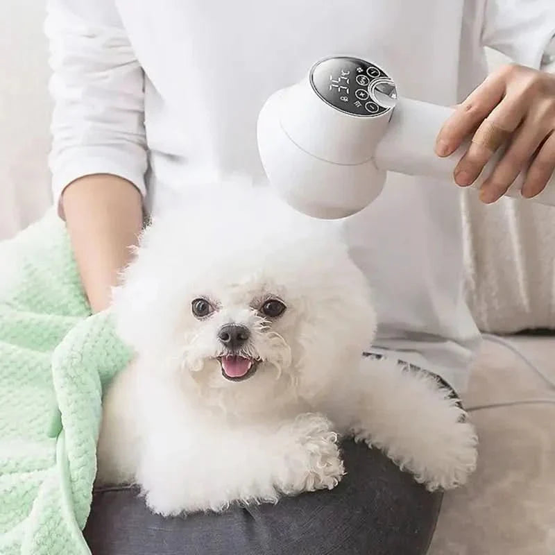 Dual-Action Pet Dryer and Brush for Effortless Grooming