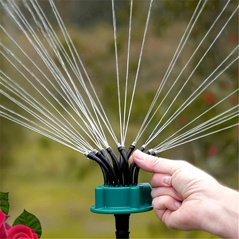 360° Rotating Lawn and Plant Watering Kit – 12-in-1 Adjustable Irrigation Sprinkler System