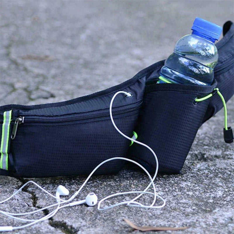 Hydration Waist Pack for Jogging, Hiking & Cycling – Lightweight Waterproof Running Belt with Drink Holder