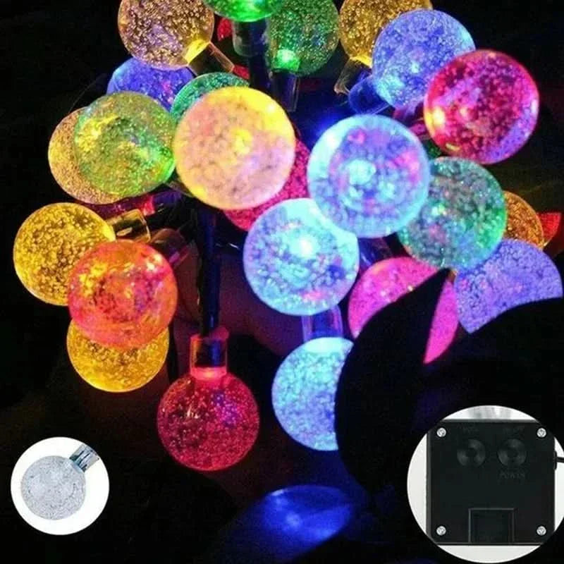 Garden and Patio Crystal String Lights for Celebrations