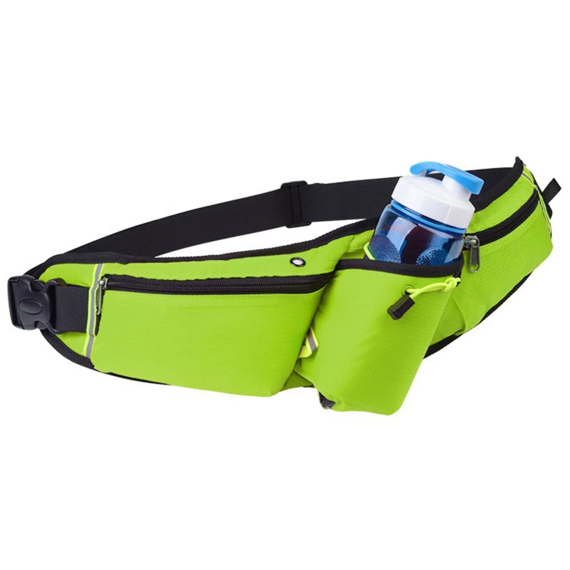 Hydration Waist Pack for Jogging, Hiking & Cycling – Lightweight Waterproof Running Belt with Drink Holder
