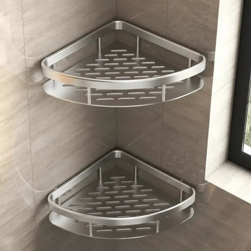 Elegant Adhesive Shelf for Effortless Bathroom Organization
