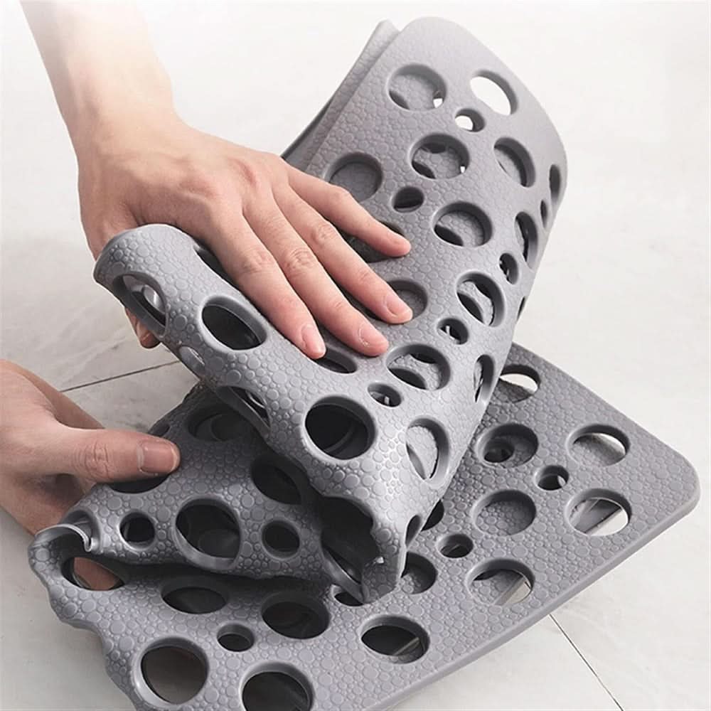 Non-Slip Bath Mat with Antibacterial Grip for Safety
