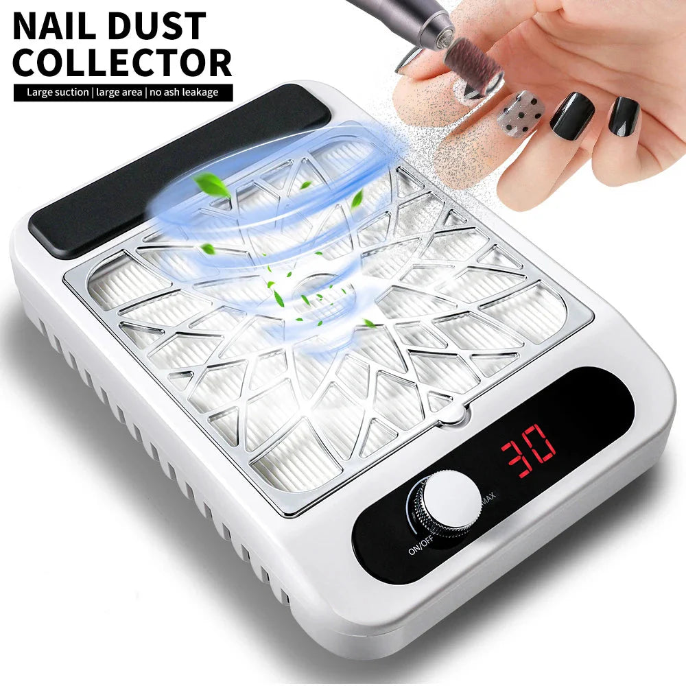 Nail Dust Extractor – Strong Suction and Interchangeable Filter