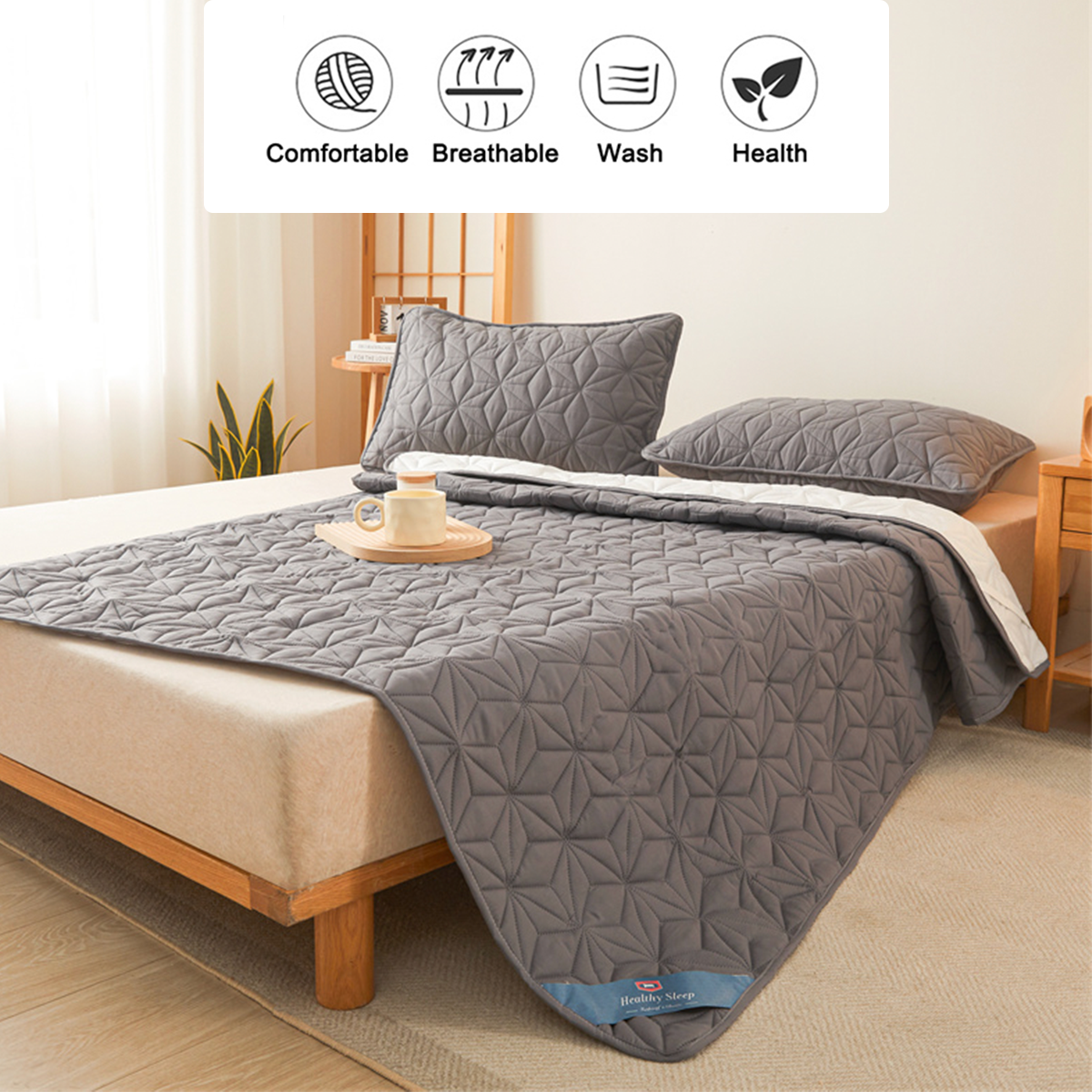Waterproof Mattress Protector with Elastic Fit Band
