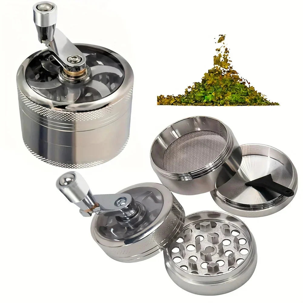Manual Spice Mill for Nutmeg and Peppercorns – Stainless Steel Grinder