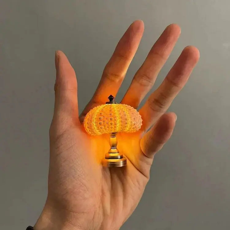 Night Light Featuring Sea Urchin Design with Soft Ambient Glow
