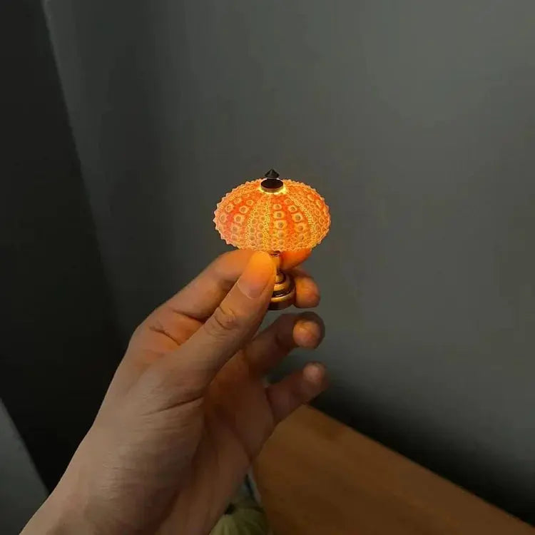 Night Light Featuring Sea Urchin Design with Soft Ambient Glow
