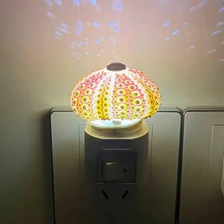 Night Light Featuring Sea Urchin Design with Soft Ambient Glow