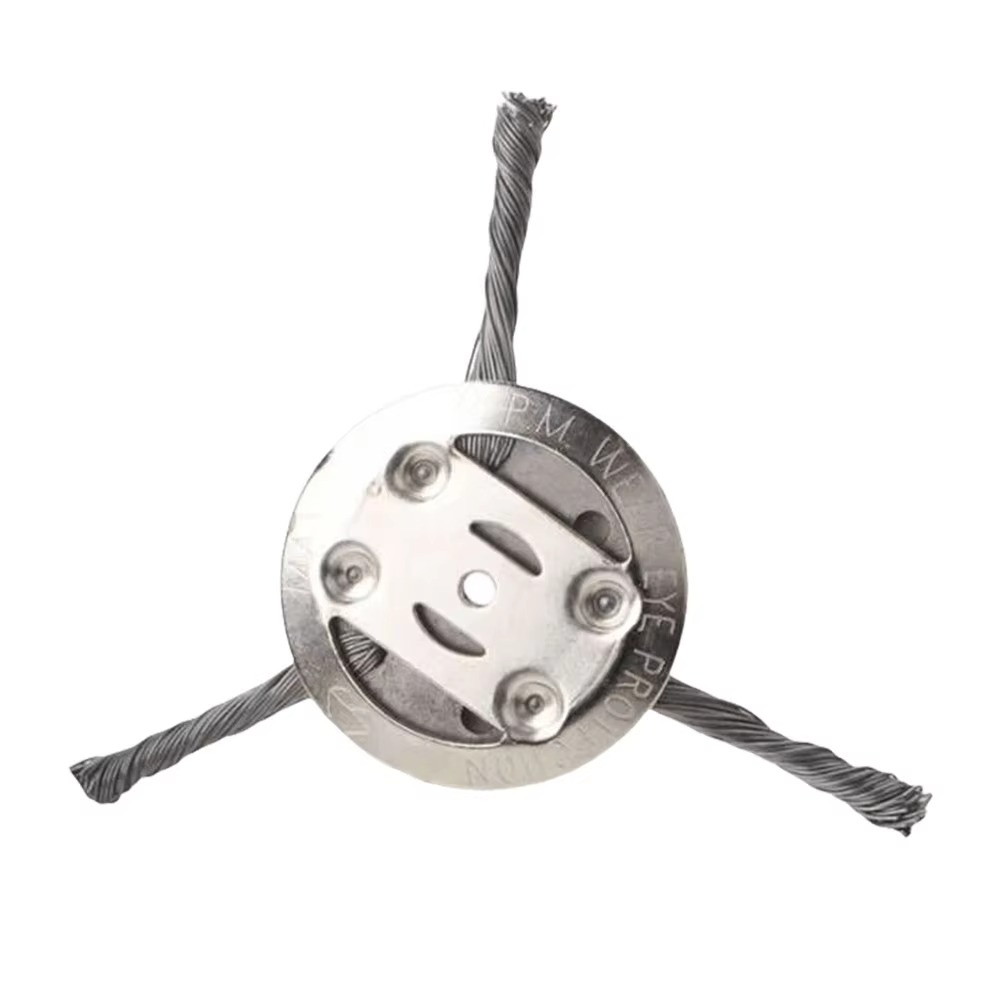 6-Inch Wire Brush Cutting Head for Battery Grass Trimmers