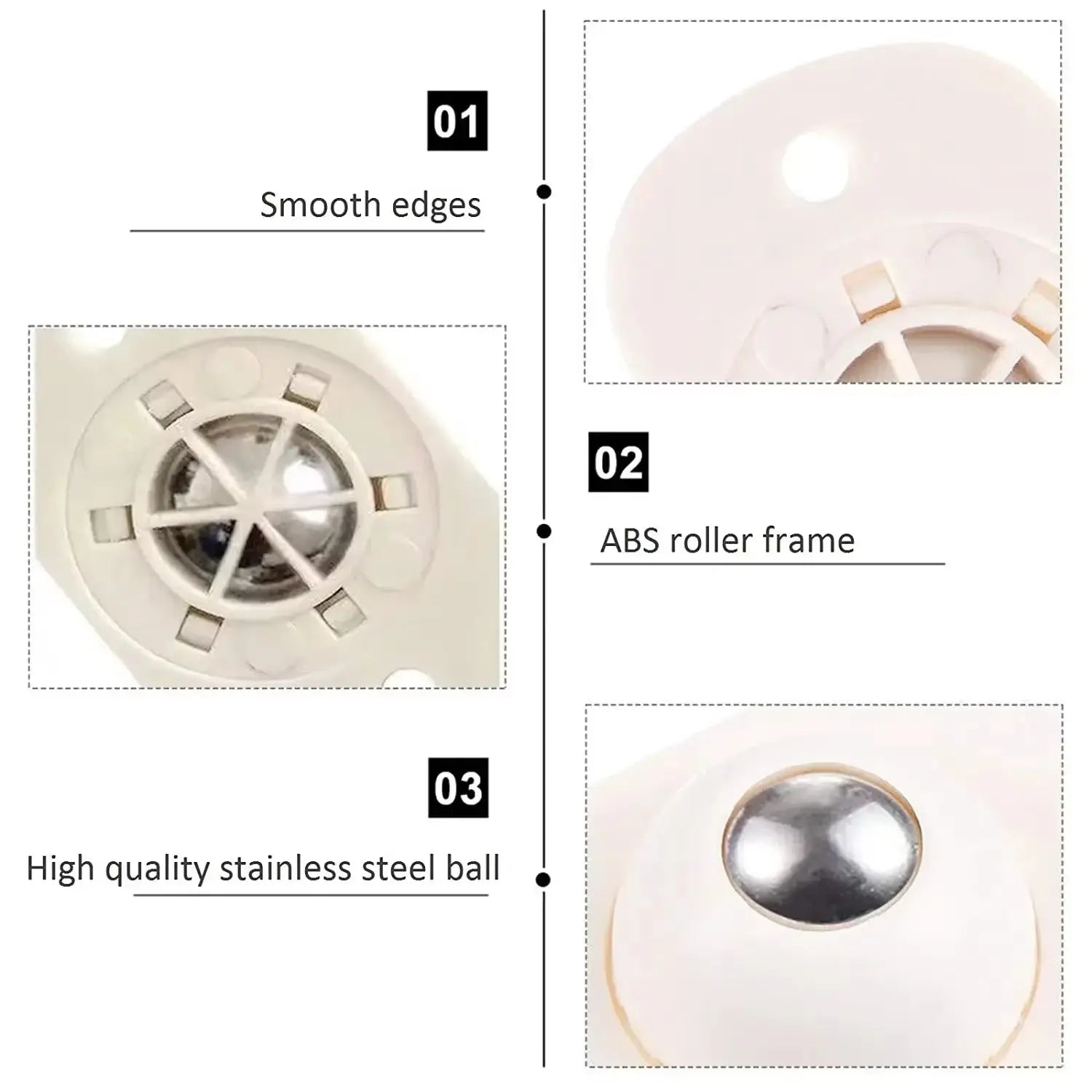 Set of 8 Self-Stick Furniture Gliders – 360° Moving Pads