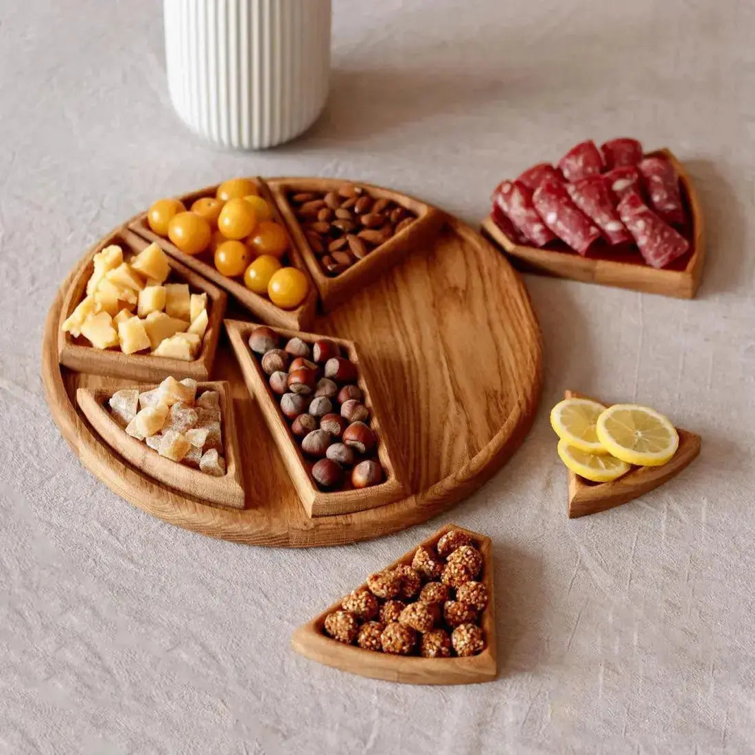 Set of Serving Trays Made from Wood