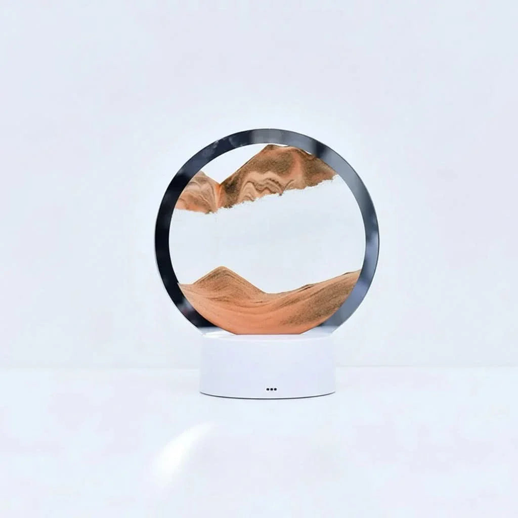 3D Hourglass Lamp Featuring Dynamic Sand Motion