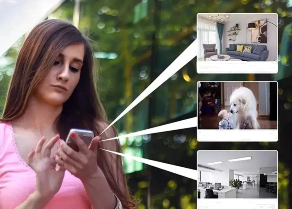 Full HD Night Vision Security Camera – Compact WiFi Monitor