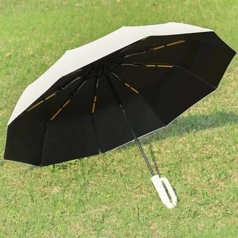 Smart Folding Umbrella with Wind Resistance and UV Shield