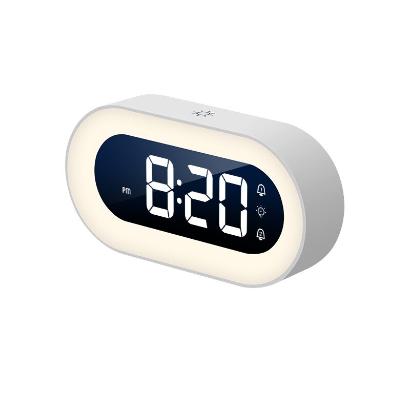 LED Digital Alarm Clock with Night Light and Soft Wake-Up Sounds