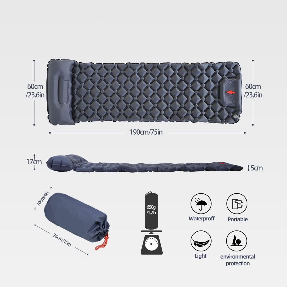 Inflatable Camping Mattress for Hiking and Climbing Adventures