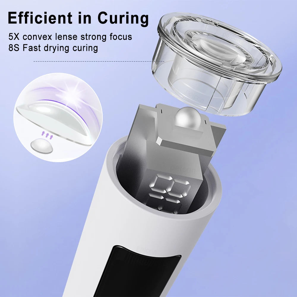 Handheld or Hands-Free UV Gel Nail Applicator with Stand