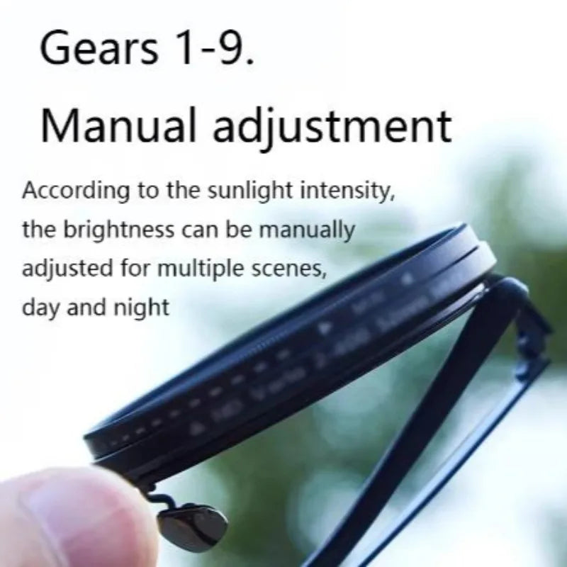 Round Frame Sunglasses with UV400 Protection – Adjustable Polarized Lens