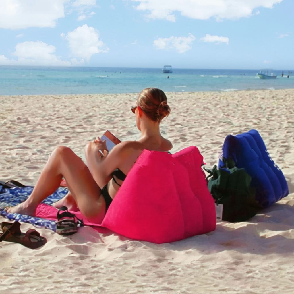 Inflatable Lounge Chair with Back Support for Relaxation