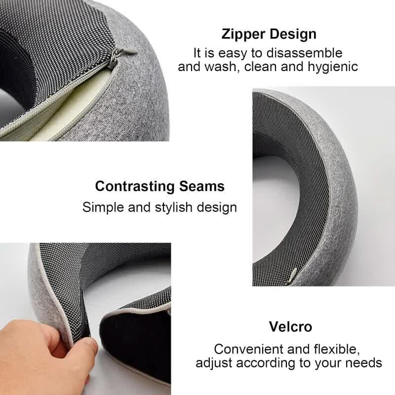 Adjustable Comfort Neck Pillow with Memory Foam Support
