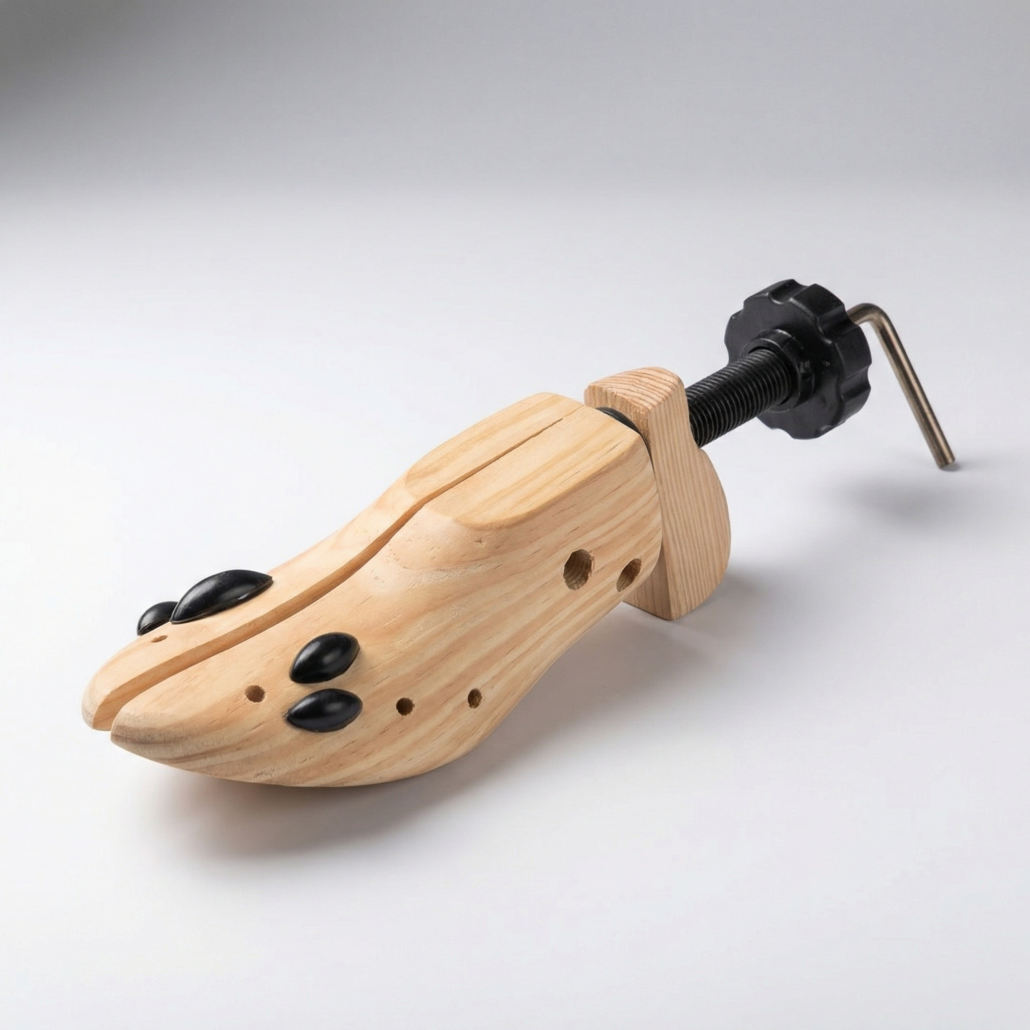 2-Way Stretch Wooden Shoe Trees with Ball Support