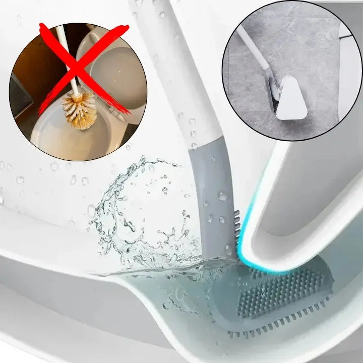 Antibacterial Silicone Toilet Brush – Resistant to Odors