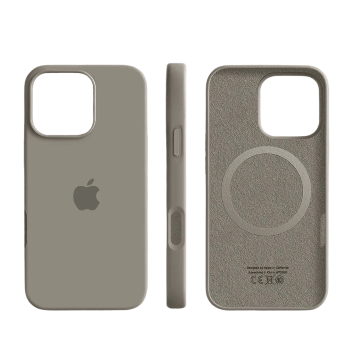 Silicone iPhone Case with MagSafe Protection and Soft Microfiber Interior